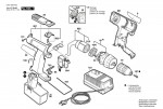 Bosch 0 601 936 420 Gsr 14,4 Ves-2 Cordless Screw Driver 14.4 V / Eu Spare Parts